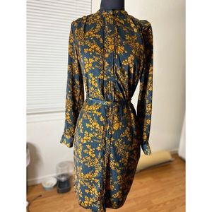 Long Sleeve Silk/Satin Dress